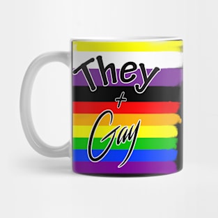 They and Gay Pride Mug